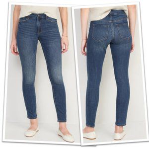 Old Navy Mid-Rise Pop Icon Skinny Crop Jeans - Dark Wash 4P